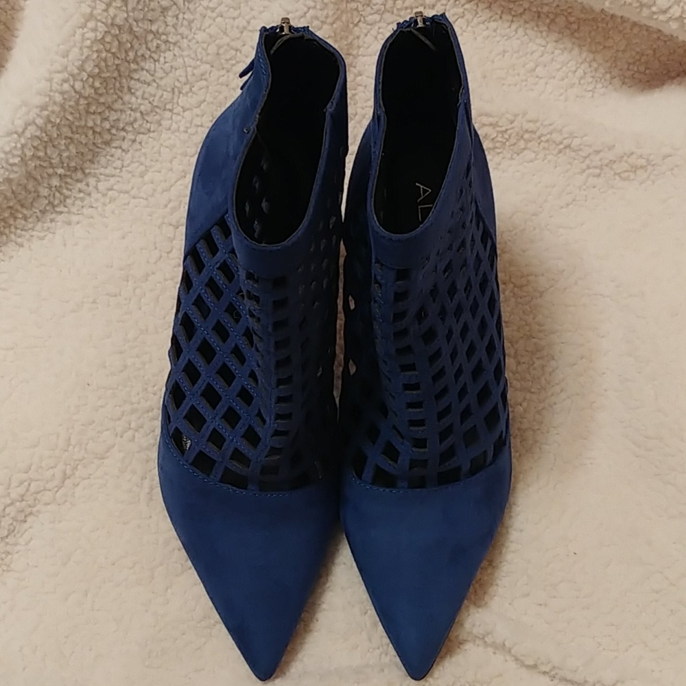 Cobalt blue Aldo ankle booties